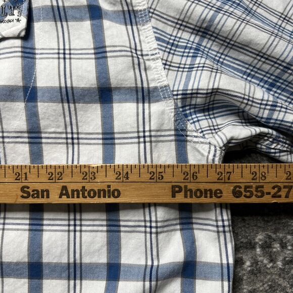 Marithe Francois Girbaud Long Sleeve Button Up Shirt Mens XXXL 3XL Blue Y2K 90s - Picture 7 of 13